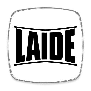 t-shirt Laide t-shirt idée cadeau - Magnet carré - blanc - Devant
