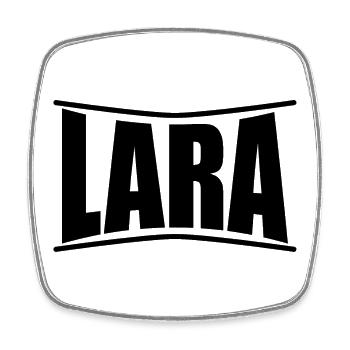 t-shirt Lara t-shirt gift idea - Square fridge magnet - white - Front