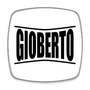 Gioberto t-shirt t-shirt gift idea - Square fridge magnet - white - Front