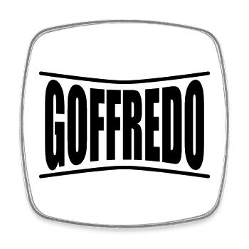T-shirt Goffredo t-shirt gift idea - Square fridge magnet - white - Front