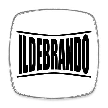 name t-shirt Ildebrando t-shirt gift idea - Square fridge magnet - white - Front