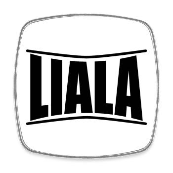 t-shirt name Liala t-shirt gift idea - Square fridge magnet - white - Front