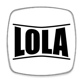 name t-shirt Lola t-shirt gift idea - Square fridge magnet - white - Front