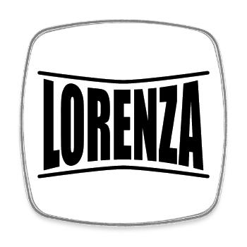 t-shirt Lorenza t-shirt gift idea t-shirt - Square fridge magnet - white - Front