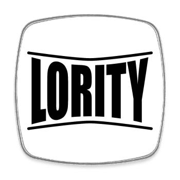 name t-shirt Lority t-shirt gift idea - Square fridge magnet - white - Front