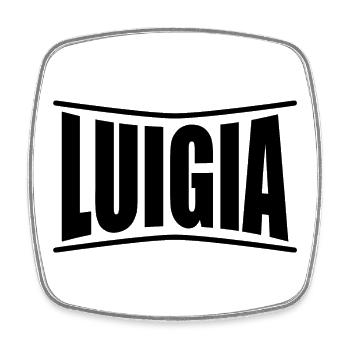 Name T-Shirt Luigia T-Shirt Geschenkidee - Viereckiger Kühlschrankmagnet - Weiß - Vorne
