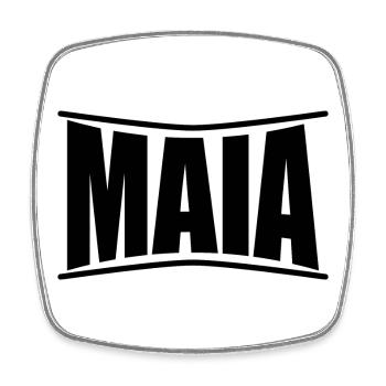 nom t-shirt Maia t-shirt idée cadeau - Magnet carré - blanc - Devant