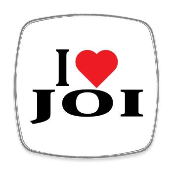 nom du t-shirt J’aime Joi idée cadeau t-shirt - Magnet carré - blanc - Devant