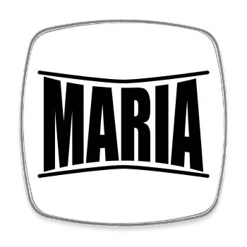 name t-shirt Maria t-shirt gift idea - Square fridge magnet - white - Front