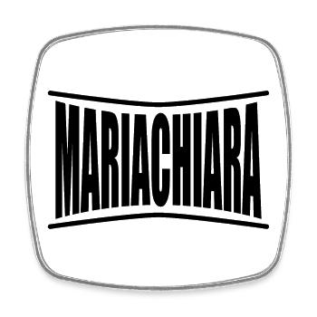 Name T-Shirt Mariachiara T-Shirt Geschenkidee - Viereckiger Kühlschrankmagnet - Weiß - Vorne