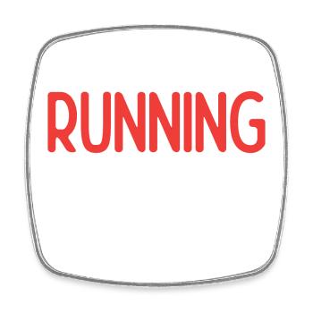 Running is What I Do - Square fridge magnet - white - Front