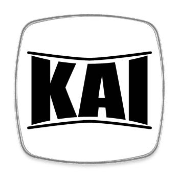 name t-shirt Kai t-shirt gift idea - Square fridge magnet - white - Front