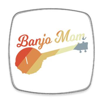 Banjo Mama - Square fridge magnet - white - Front