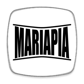 nom t-shirt Mariapia t-shirt idée cadeau - Magnet carré - blanc - Devant