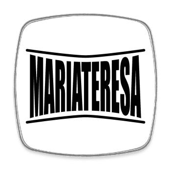 nom t-shirt Mariateresa t-shirt idée cadeau - Magnet carré - blanc - Devant