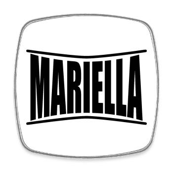 nom Mariella idée cadeau t-shirt - Magnet carré - blanc - Devant