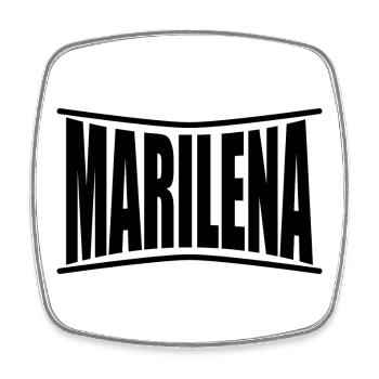 nom du t-shirt Marilena idée cadeau t-shirt - Magnet carré - blanc - Devant