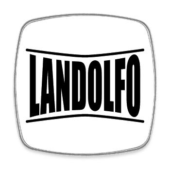 name t-shirt Landolfo t-shirt gift idea - Square fridge magnet - white - Front