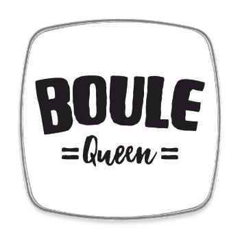 Boules Boules Queen pour Bouler Boccia Jeu Botcha - Magnet carré - blanc - Devant