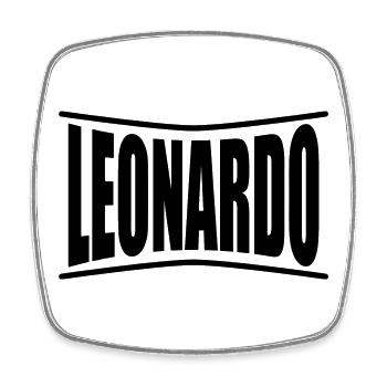 t-shirt nom Leonardo t-shirt idée cadeau - Magnet carré - blanc - Devant