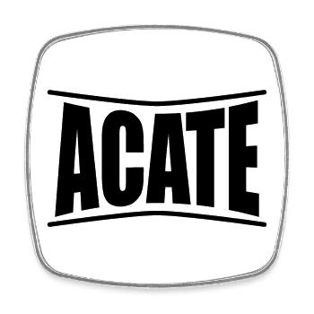 T-Shirt Sicilia Acate T-Shirt Geschenkidee - Viereckiger Kühlschrankmagnet - Weiß - Vorne
