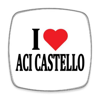 t-shirt J’adore Aci Castello T-shirt Sicilia - Magnet carré - blanc - Devant