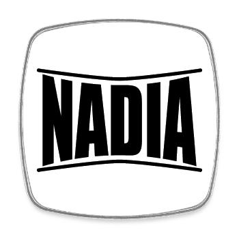 t-shirt name Nadia t-shirt geschenkidee - Viereckiger Kühlschrankmagnet - Weiß - Vorne