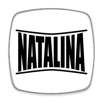 t-shirt name Natalina t-shirt geschenkidee - Viereckiger Kühlschrankmagnet - Weiß - Vorne