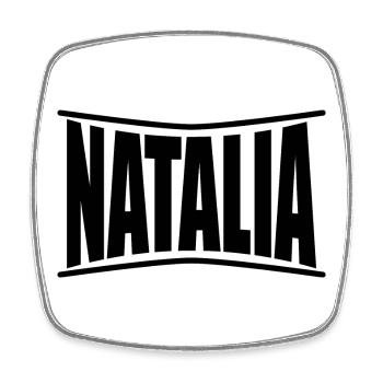 T-Shirt-Name Natalia T-Shirt Geschenkidee - Viereckiger Kühlschrankmagnet - Weiß - Vorne