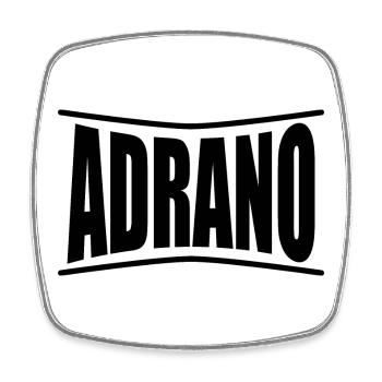 T-Shirt Adrano Sicilia T-Shirt Geschenkidee - Viereckiger Kühlschrankmagnet - Weiß - Vorne