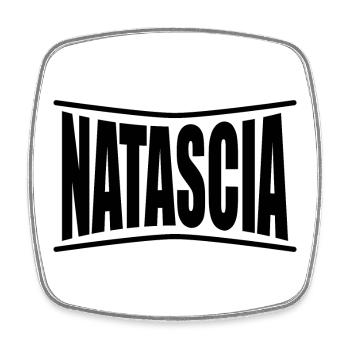 T-Shirt Natascia T-Shirt Geschenkidee - Viereckiger Kühlschrankmagnet - Weiß - Vorne