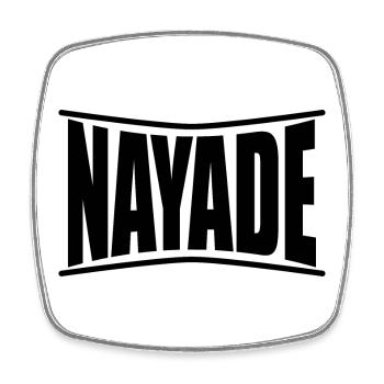 T-Shirt-Name Nayade T-Shirt Geschenkidee - Viereckiger Kühlschrankmagnet - Weiß - Vorne