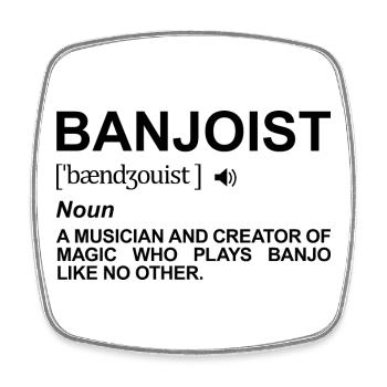 Banjo Players Meaning - Square fridge magnet - white - Front