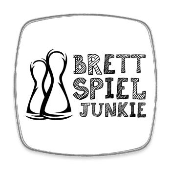 Brettspiel Profi Figuren Symbol Icon Logo Spiele - Viereckiger Kühlschrankmagnet - Weiß - Vorne