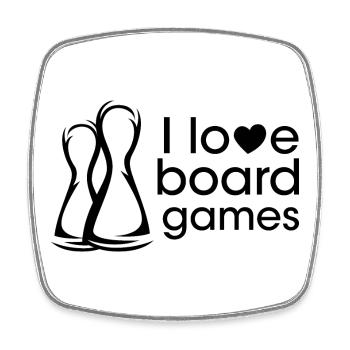 Jeux jeux de société Jeux de société Symbole Chers amis - Magnet carré - blanc - Devant