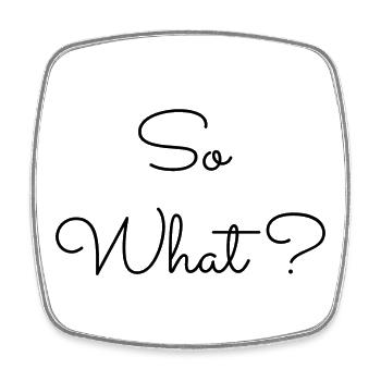 So What - Magnet carré - blanc - Devant