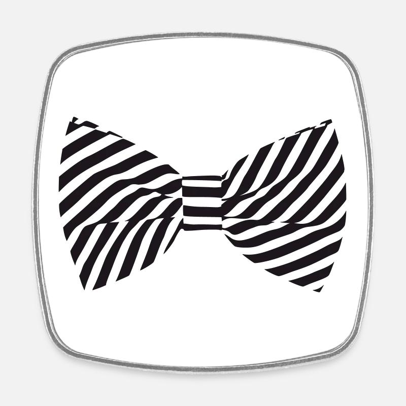 zebra fliege - Viereckiger Kühlschrankmagnet - Weiß