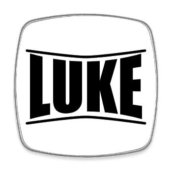T-Shirt Luke T-Shirt Geschenkidee - Viereckiger Kühlschrankmagnet - Weiß - Vorne