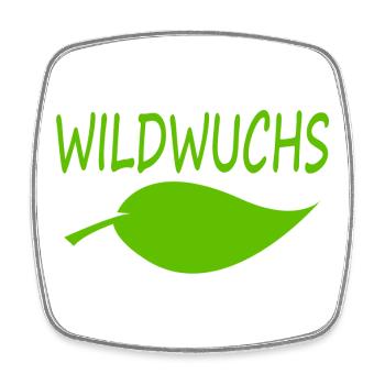 WILDWUCHS - Viereckiger Kühlschrankmagnet - Weiß - Vorne