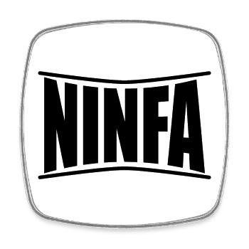 t-shirt nymph t-shirt gift idea - Square fridge magnet - white - Front