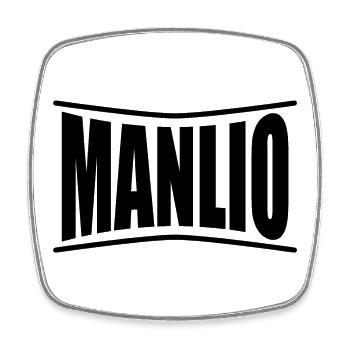Manlio t-shirt t-shirt idée cadeau - Magnet carré - blanc - Devant