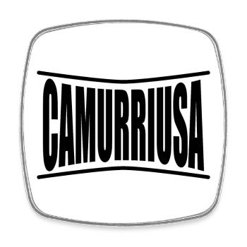 T-Shirt Sicilia Termine siciliano camurriusa - Viereckiger Kühlschrankmagnet - Weiß - Vorne