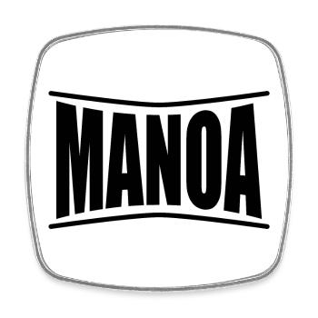t-shirt name Manoa t-shirt gift idea - Square fridge magnet - white - Front