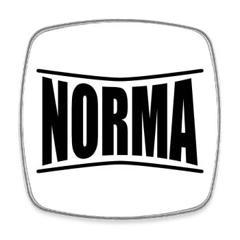Norma t-shirt t-shirt gift idea - Square fridge magnet - white - Front