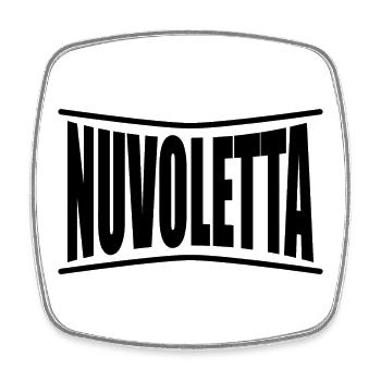 T-Shirt Nuvoletta T-Shirt Geschenkidee - Viereckiger Kühlschrankmagnet - Weiß - Vorne