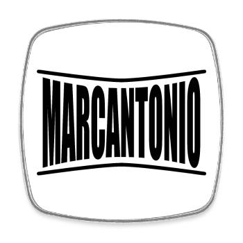 t-shirt Marcantonio t-shirt idée cadeau - Magnet carré - blanc - Devant