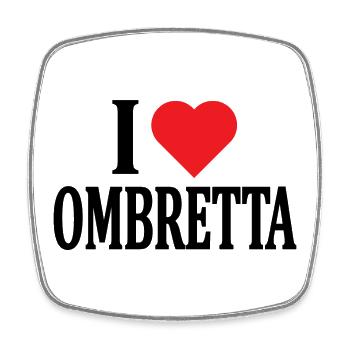 t-shirt I love Ombretta t-shirt gift idea - Square fridge magnet - white - Front