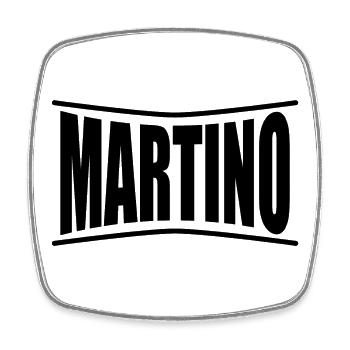 Martino t-shirt t-shirt idée cadeau - Magnet carré - blanc - Devant