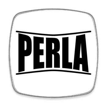 T-Shirt Perle T-Shirt Geschenkidee weiblicher Name - Viereckiger Kühlschrankmagnet - Weiß - Vorne