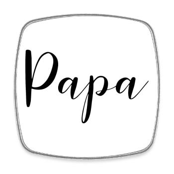 Conception de papa pour tous les pères - Magnet carré - blanc - Devant